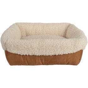 PetSpaces 11311-04 Faux-Suede Cuff Pet Bed