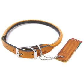 Circle T Leather Round Collar Tan - 16" Neck