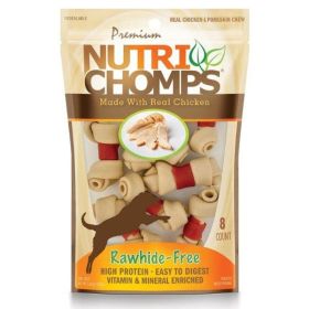 Premium Nutri Chomps Chicken Wrapped Knots - Mini - 8 Count