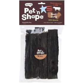 Pet 'n Shape Natural Beef Lung Strips Dog Treats - 3 oz