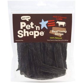 Pet 'n Shape Natural Beef Lung Strips Dog Treats - 12 oz