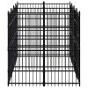 Outdoor Dog Kennel Steel 119 ft¬≤